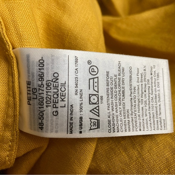 Banana Republic L PETITE 100% Linen blouse. - Picture 5 of 7